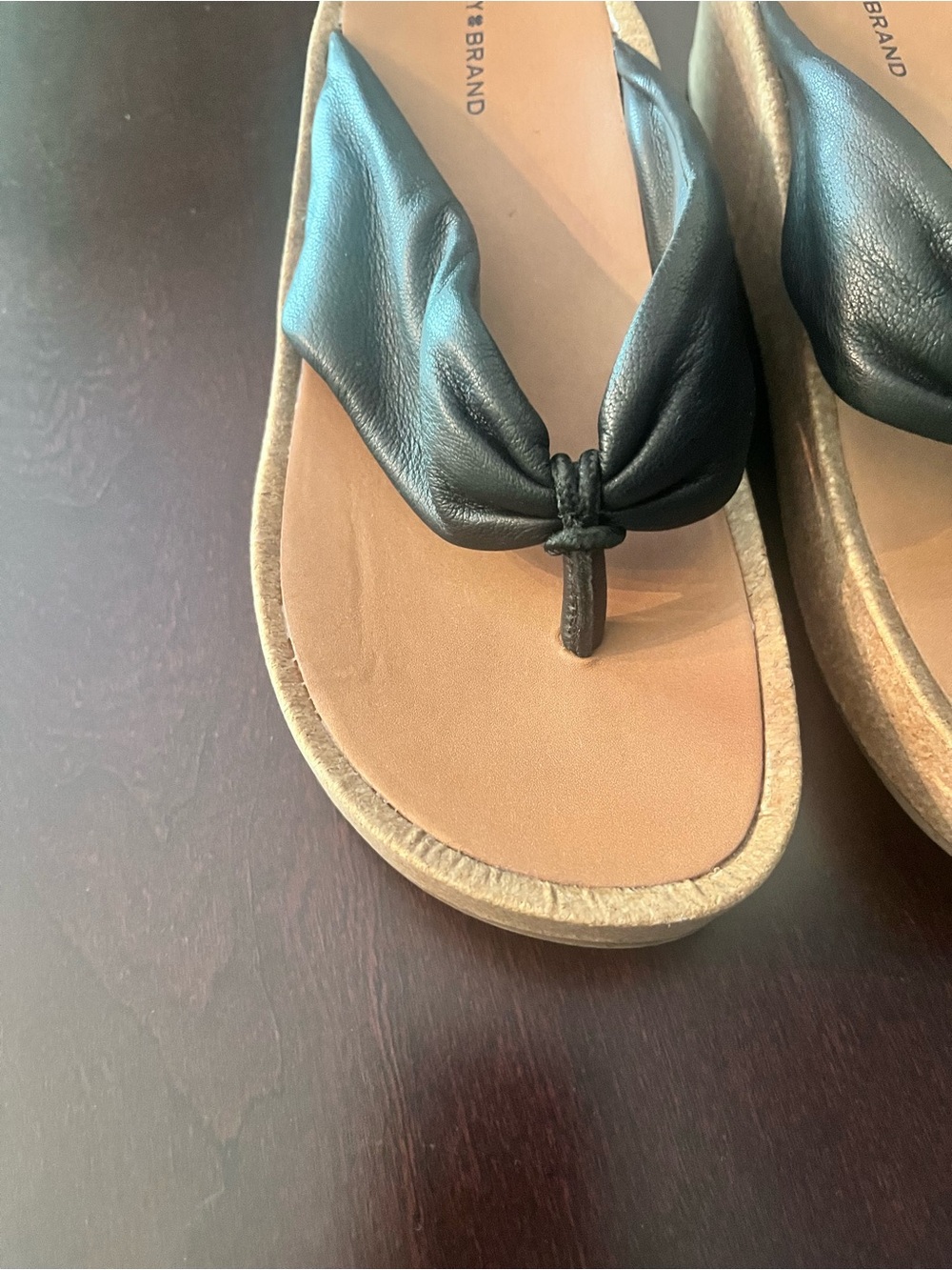 Lucky Brand Lellina Platform Thong Sandals Excellent Condition - Picture 14 of 16